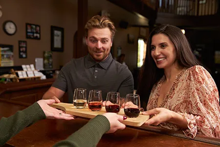 Bold Hawks Flight Series Wine Tasting Flights under 10 people