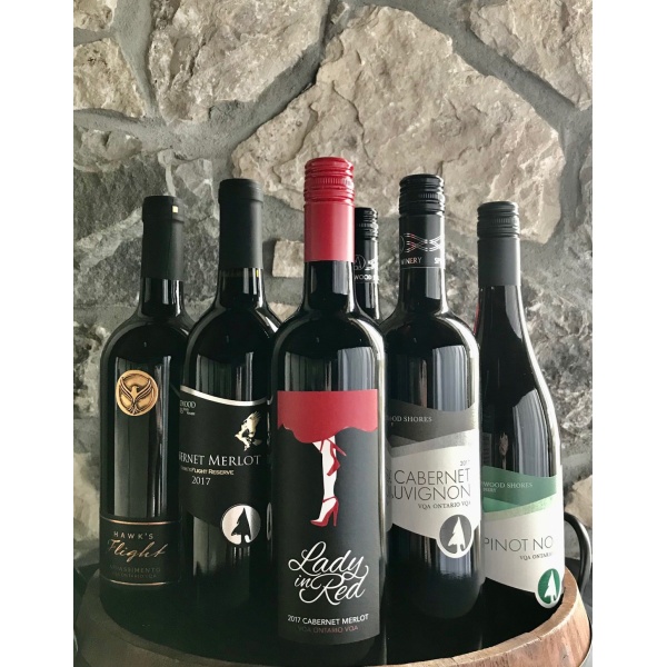 Group of Sprucewood red wines