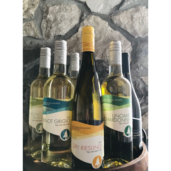 Group of Sprucewood white wines