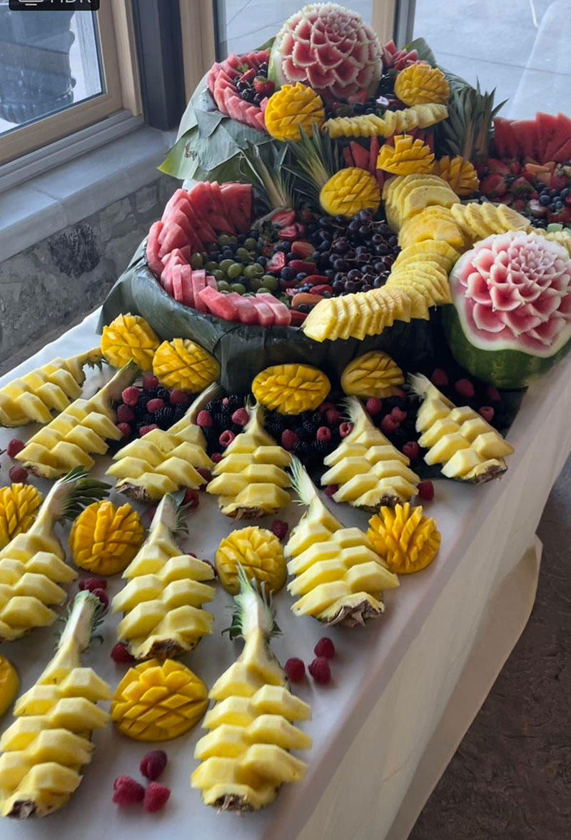 Fruit table at Sprucewood event
