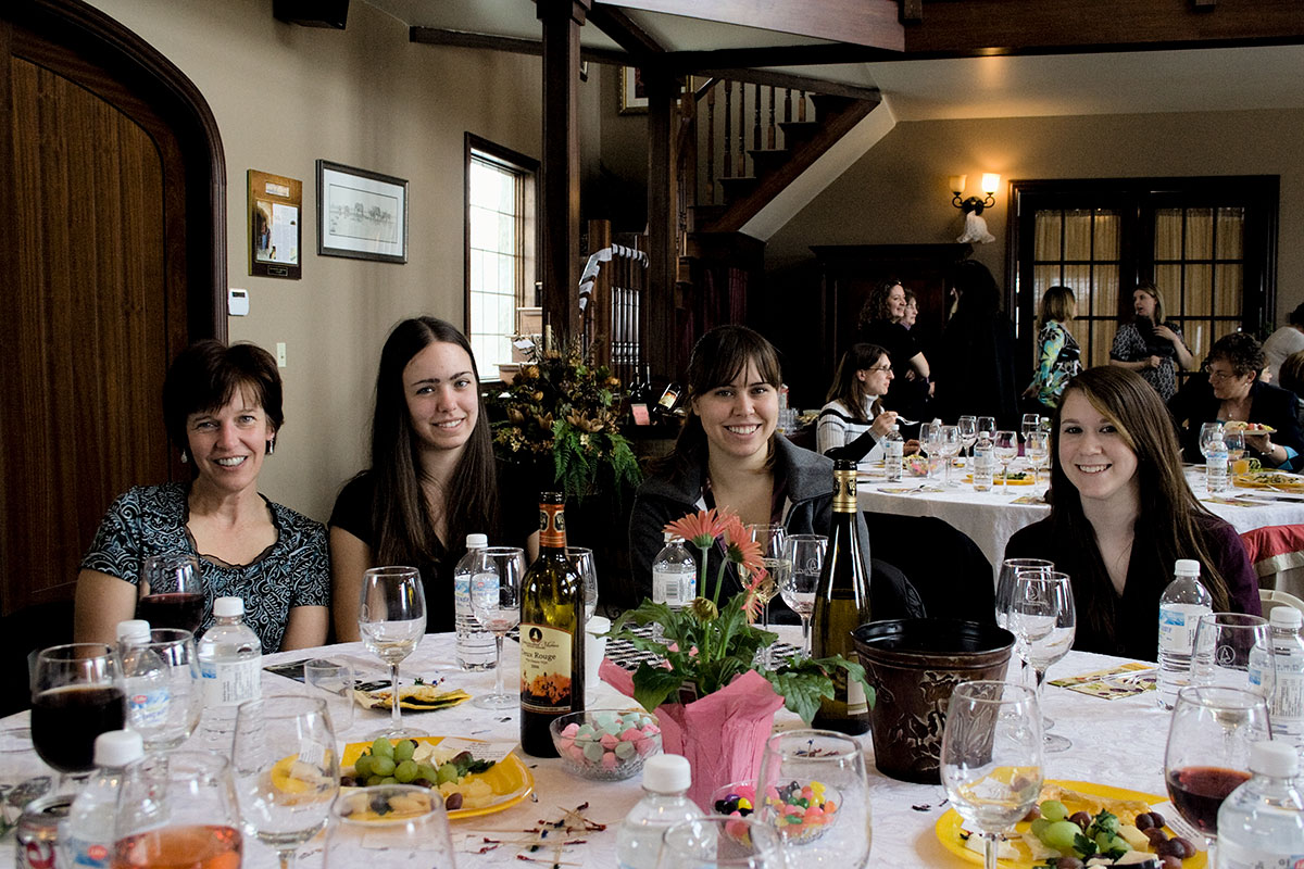 group of women at wedding shower at Sprucewood