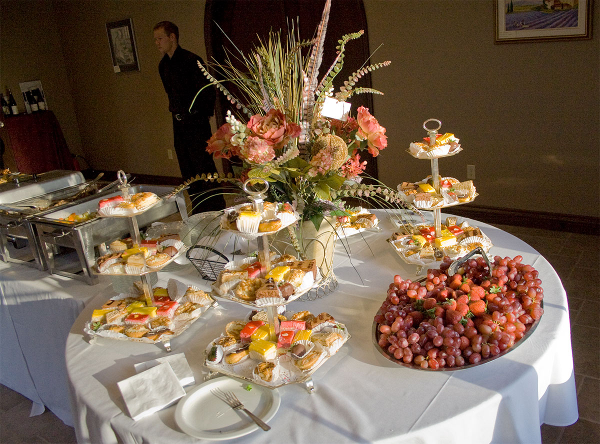 Dessert table at event