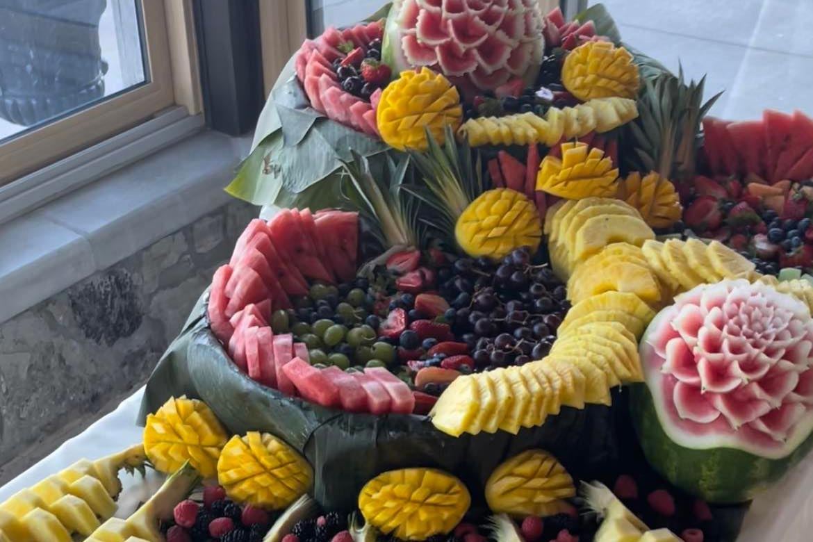 fruit platter at Sprucewood