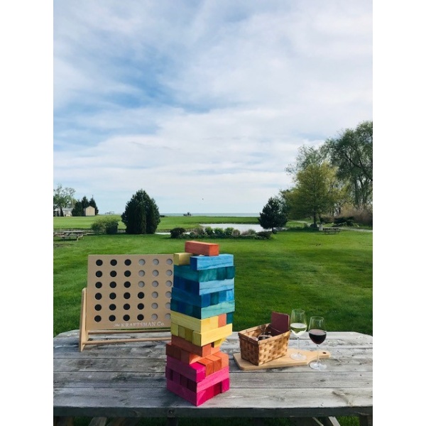 Jenga at winery