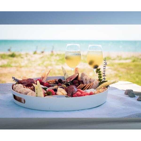 mediumtray1a Wine glasses with charcuterie board