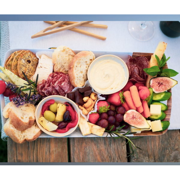 smalltray4a overhead shot of charcuterie board