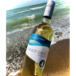 Pinot Grigio on beach